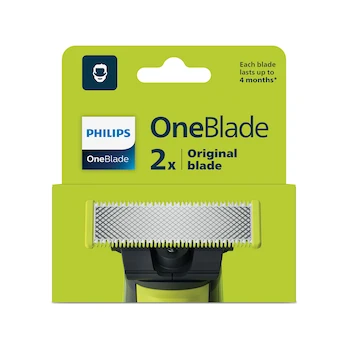 Imagen de referencia para Philips OneBlade QP220/51 Repuesto de Cuchilla de Doble Cara en Acero Inoxidable, Compatible con Todos los Mangos OneBlade, Sin Rasuradora Incluida