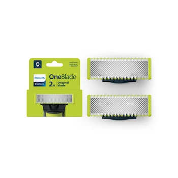 Imagen 2 de Philips OneBlade QP220/51 Repuesto de Cuchilla de Doble Cara en Acero Inoxidable, Compatible con Todos los Mangos OneBlade, Sin Rasuradora Incluida
