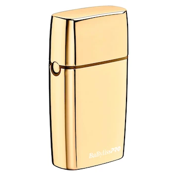 Imagen alusiva al producto BaByliss Rasuradora Profesional Inalámbrica Shaver Gold FX Modelo BFS2GES en Color Dorado Serie Gold FX Material Acero