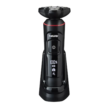 Imagen de referencia para Beurer Afeitadora Rotativa MN8X - Modelo Recargable 100-240V en Plástico Resistente al Agua, con Recortadora de Barba y Patilla 2 en 1, Cable de Carga USB, Cepillo de Limpieza, Adaptador de Red y Estación de Almacenamiento