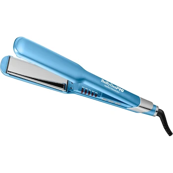 Imagen alusiva al producto BaBylissPRO Nano Titanium Plancha Alisadora Ultrafina de Cabello de 1 1/2 Pulgadas, Color Azul, Modelo BNT4073TUC