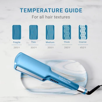 Imagen 4 de BaBylissPRO Nano Titanium - Plancha Alisadora de Cabello Ultrafina de 2 Pulgadas, Color Azul, Serie Nano Titanium, Tamaño de Placas 2", Material Titanio, Forma Plana, Unidad Individual