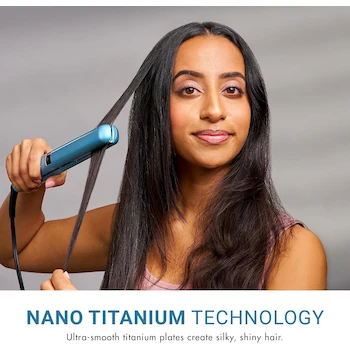 Imagen 2 de BaBylissPRO Enderezadora Digital de Nano Titanio Serie Nano Titanium, Placas de 1 Pulgada, Color Azul, Modelo BNT4095TUC, ASIN B00TQ0A316