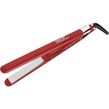 Imagen 3 de BaBylissPRO Alaciadora 1” Nano Titanio Roja, Modelo BT130TRES, Placas de 2.54 cm de Ancho, Eléctrica con Cordón, Forma Prisma Rectangular