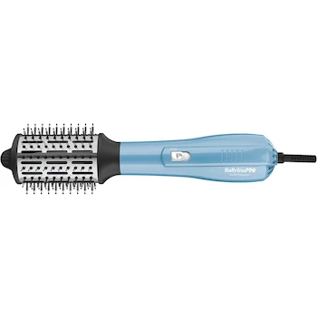 Imagen alusiva al producto BaBylissPRO Nano Titanium BNTHB250 - Cepillo Ovalado Iónico de Aire Caliente Azul de 2.5 Pulgadas, Material Nano Titanium y Cerdas de Nylon y Jabalí, 1 Unidad