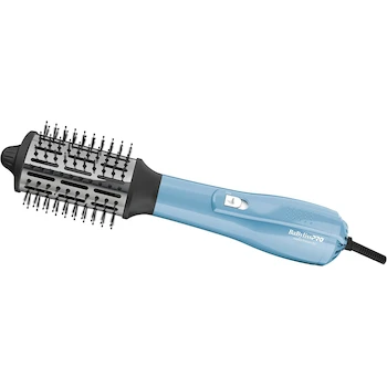 Imagen 5 de BaBylissPRO Nano Titanium BNTHB250 - Cepillo Ovalado Iónico de Aire Caliente Azul de 2.5 Pulgadas, Material Nano Titanium y Cerdas de Nylon y Jabalí, 1 Unidad