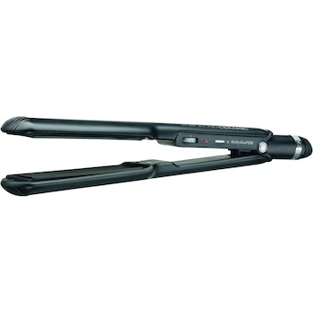 Imagen alusiva al producto BaBylissPRO FX Porcelain Ceramic Flat Iron Hair Straightener, Professional Salon Results Model FX66015, Black Color, 1.5 Inch Plates, 500°F Max Temperature, Dual Voltage, Ionic Technology