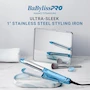Miniatura de BaBylissPRO Plancha de Acero Inoxidable Sin Esfuerzo Ultra-Sleek de 1 Pulgada para Peinar Cabello, Alisadora, Herramienta para Ondas y Rizos, Color Azul