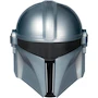 Miniatura de Máscara del Mandaloriano Star Wars, Modelo G1429, Color Gris, Dimensiones 8.25 x 22.86 x 25.4 cm, Peso 117 g, Para Niños y Niñas desde 5 Años, Serie The Mandalorian de Disney+, Material Plástico, 1 Pieza