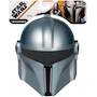 Miniatura de Máscara del Mandaloriano Star Wars, Modelo G1429, Color Gris, Dimensiones 8.25 x 22.86 x 25.4 cm, Peso 117 g, Para Niños y Niñas desde 5 Años, Serie The Mandalorian de Disney+, Material Plástico, 1 Pieza
