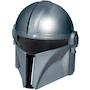 Miniatura de Máscara del Mandaloriano Star Wars, Modelo G1429, Color Gris, Dimensiones 8.25 x 22.86 x 25.4 cm, Peso 117 g, Para Niños y Niñas desde 5 Años, Serie The Mandalorian de Disney+, Material Plástico, 1 Pieza