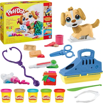 Imagen alusiva al producto Play-Doh Hasbro Kit Veterinario con Cachorro de Juguete, 10 Herramientas y 5 Colores, para Niños y Niñas a Partir de 3 Años (B099ZY7XLV)