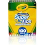 Miniatura de Crayola Super Tips - Set de 100 Marcadores en Colores Asortados, Paquete para Niños, Línea Super Tips, Tamaño Estándar