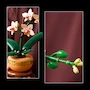 Miniatura de LEGO® Colección Botánica Mini Orquídea 10343: Set de Construcción para Adultos 18+, 274 Piezas, 25 cm Alto, 5 Flores Durazno en Flor y Brotes, Hojas Verdes, Maceta Terracota Clara sobre Plinto Efecto Madera