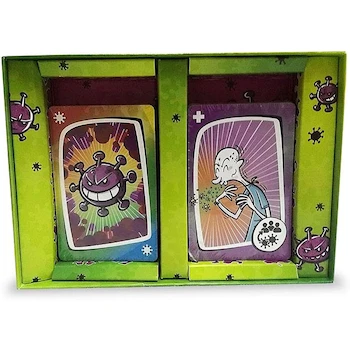 Imagen 4 de Fotorama Virus Juego de Mesa de Cartas, Marca Fotorama de México, Modelo 1194, ASIN B00PPWL80O, Edición en Español, para 2-6 Jugadores, Edad Recomendada 8+, 68 Cartas, Material Plástico y Cartón, Dimensiones 10.8 x 2.59 x 15.29 cm, Peso 140 g