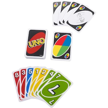 Imagen 3 de UNOTM Card Game by Mattel, Classic Edition Model B00CTH0A1Q, ASIN B00CTH0A1Q, 2-10 Players, Ages 7+, 108 Cards, Multicolor, Imported from China, Dimensions 3.5 x 0.8 x 5.2 inches, Weight 5.6 ounces