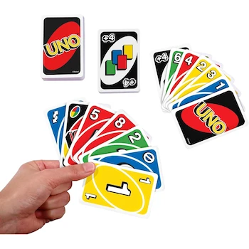 Imagen 4 de UNOTM Card Game by Mattel, Classic Edition Model B00CTH0A1Q, ASIN B00CTH0A1Q, 2-10 Players, Ages 7+, 108 Cards, Multicolor, Imported from China, Dimensions 3.5 x 0.8 x 5.2 inches, Weight 5.6 ounces