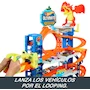 Miniatura de Hot Wheels Pista City Ultimate Garage Modelo HKX48 Multicolor con 4 Niveles, Dragón Devorador de Autos, Capacidad para +50 Vehículos Escala 1:64, Incluye 2 Coches Die-Cast, para Niños de 4 Años en Adelante, Altura 105 cm