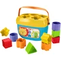 Miniatura de Fisher-Price Juguete Primeros Bloques del Bebé FFC84 con Cubo Clasificador de Formas Multicolor, 10 Bloques, Tamaño 13 x 12,5 x 21,01 cm, Plástico, Serie Baby's First Blocks, para Niños de 6 Meses en Adelante