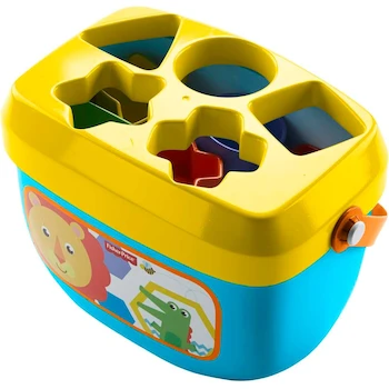 Imagen 5 de Fisher-Price Juguete Primeros Bloques del Bebé FFC84 con Cubo Clasificador de Formas Multicolor, 10 Bloques, Tamaño 13 x 12,5 x 21,01 cm, Plástico, Serie Baby's First Blocks, para Niños de 6 Meses en Adelante