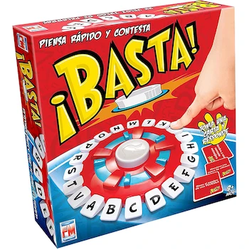 Imagen de referencia para Fotorama Basta Juego de Mesa Multicolor para 6 Jugadores, Dimensiones 16,6 x 18,6 x 30,4 cm, Peso 100 g, Modelo 730002008468, Material Plástico, Tema Alfabeto, Género Palabra