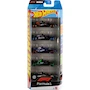 Miniatura de Hot Wheels Diecast Vehículo de Juguete Racing Paquete de 5 Autos Multicolor Escala 1:64 Serie Hot Wheels Modelo JGF58 para Niños de 3 Años en Adelante Tamaño 8.89x3.81x3.81 cm