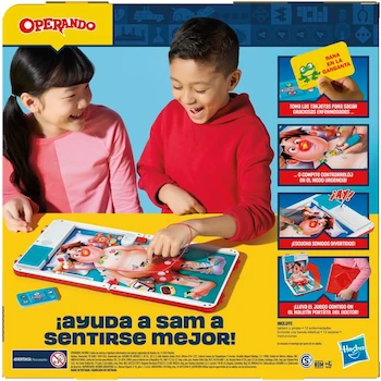Imagen 5 de Hasbro Gaming Operando Juego de Mesa Electrónico Multicolor, Modelo G0951, ASIN B0DQHM7JMZ, para 2+ Jugadores, Edad 6+ Años, Serie Hasbro Gaming