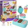 Miniatura de Kinetic Sand con Aroma, Set de Juego Fábrica de Helados y Postres, 3 Colores Naturales (Rosa Fresa, Marrón Chocolate, Blanco Vainilla), 454 g, 6 Herramientas para Servir, Modelo KNS-Ice Cream Playset, Tamaño 22.8x6.5x28.2 cm, Serie Scents, ASIN B08FCRF2Q3