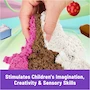 Miniatura de Kinetic Sand con Aroma, Set de Juego Fábrica de Helados y Postres, 3 Colores Naturales (Rosa Fresa, Marrón Chocolate, Blanco Vainilla), 454 g, 6 Herramientas para Servir, Modelo KNS-Ice Cream Playset, Tamaño 22.8x6.5x28.2 cm, Serie Scents, ASIN B08FCRF2Q3