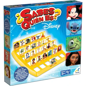 Imagen de referencia para Novelty Corp - Juego de Mesa Infantil ¿Sabes Quién Es? Disney - Adivina los Personajes - 2-4 Jugadores - Colores Varios - Serie Disney - Material Cartón