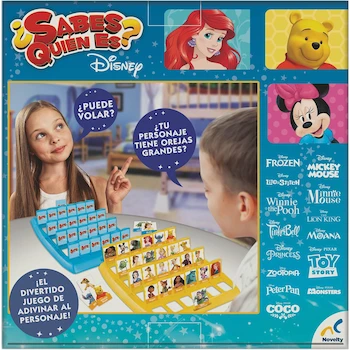 Imagen 5 de Novelty Corp - Juego de Mesa Infantil ¿Sabes Quién Es? Disney - Adivina los Personajes - 2-4 Jugadores - Colores Varios - Serie Disney - Material Cartón