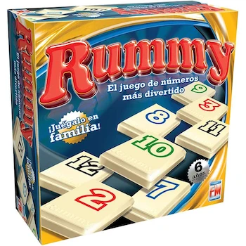 Imagen de referencia para Fotorama Rummy - Juego de Mesa Clásico de Números con 106 Fichas Coloreadas en 4 Colores, para 2-4 Jugadores, Edad 6+, Altura 27 cm, Peso 420 g, Marca Fotorama de México, UPC 730002006587