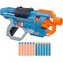 Miniatura de NERF Hasbro Elite 2.0 Commander RD-6 Lanzador de Dardos Rojo con Tambor Giratorio de 6 Dardos, Incluye 12 Dardos Elite, para Niños y Niñas a Partir de 8 Años
