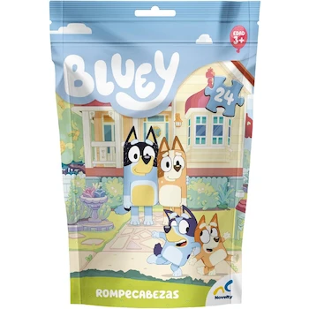 Imagen 4 de Novelty Corp Juego de Mesa Memoria Torre Bluey Modelo JCA-3611, 54 Tarjetas Ilustradas en Colores Vivos, Tamaño de Empaque 6.5 x 6.5 x 18 cm, Serie Licencia Oficial Bluey