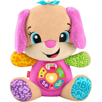 Imagen de referencia para Fisher-Price Ríe y Aprende Juguete para Bebés Hermanita Aprende Conmigo, Rosa, Modelo B0DR3N5BV6, para Niños de 6 Meses en Adelante, Serie Laugh & Learn, Tamaño Aproximado 20x15x10 cm