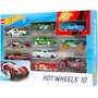 Miniatura de Hot Wheels Paquete de 10 Autos Die-Cast Miniatura 1:64, Serie Exclusive (Estilos Pueden Variar), Multicolor, Apropiado para Niños 3+ Años, Juguetes Coleccionables para Niños y Adultos