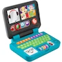 Miniatura de Fisher-Price Mi Primer Laptop de Aprendizaje, Serie Ríe y Aprende, Modelo HGW97, Color Celeste con Elementos Multicolores, Tamaño 22.86 x 6.03 x 33.02 cm, Peso 880 g, para Bebés y Niños de 6 a 36 Meses