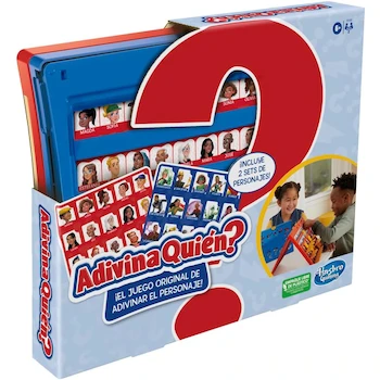 Imagen 4 de Hasbro Gaming Adivina Quién? - Juego Original de Mesa Clásico para Adivinar Personajes, Multicolor, Tamaño 25.5x25x6 cm, para 2 Jugadores, Edad +6 Años, Modelo B0CRJQ1R5P, Serie Hasbro Gaming