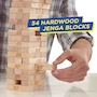 Miniatura de Hasbro Jenga Clásico Original: Juego de Mesa de 54 Bloques de Madera Dura Natural, Torre de 18 Niveles, para Adultos y Niños a Partir de 6 Años, 1 o Más Jugadores, Modelo A2120EU4, ASIN B00ABA0ZOA