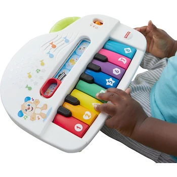 Imagen 4 de Fisher-Price Serie Rie y Aprende Perrito Piano Infantil Modelo Gfx33 Color Multicolor Tamaño 20x19x3 cm Peso 227 g para Bebés 6-36 Meses