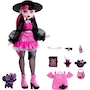 Miniatura de Monster High Muñeca Draculaura Nuevo Look con Accesorios y Mascota Conde Fabuloso, Serie Ghouls de Moda, Muñeca Articulada de 10.5 Pulgadas para Niñas de 4 Años en Adelante, Color Rosa y Negro, Edición Especial 2023
