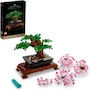 Miniatura de LEGO Icons 10281 Bonsái Árbol Artificial Decorativo con Hojas Verdes y Flores Rosas, Set de Construcción para Adultos, 878 Piezas, Modelo 10281, Decoración para Hogar u Oficina