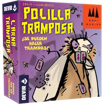 Imagen de referencia para Devir Bichos Serie: Polilla Tramposa - Juego de Mesa de Cartas Multicolor, para 3-5 Jugadores, Edad 7 Años en Adelante, Modelo 221138, Dimensiones 11 x 3.5 x 11 cm, Peso 150 g, ASIN B00BBYDARY