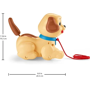 Imagen 3 de Fisher-Price Perrito de Juguete Snoopy Pequeño Multicolor, Modelo H9447, para Bebés de 12 Meses a 15 Años, Dimensiones 20.29 x 12.5 x 19.2 cm, Peso 440 g, ASIN B000BB56B6