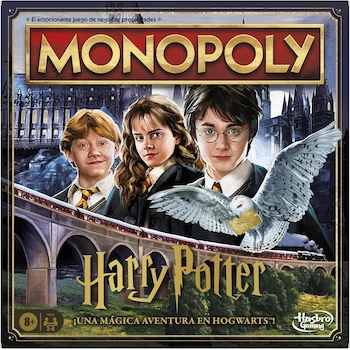 Imagen de referencia para Monopoly Hasbro Gaming Harry Potter Edición Hogwarts - Juego de Mesa en Español para 2-6 Jugadores a Partir de 8 Años, Material Plástico, 6 Peones Dorados Temáticos, ASIN B0DB6MLYPH