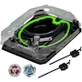 Miniatura de Beyblade X Set de Batalla Xtreme Beystadium - Estadio Grande Circular de 4 Discos, 2 Lanzadores de 4 Modos, 2 Beys Dran Sword y Keel Shark, Serie X, Edad 8+, Multicolor, Tamaño Grande para 2 Jugadores