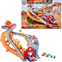 Miniatura de Cars de Disney y Pixar Mattel Pista de Juguete Carrera al Rescate para Niños de 4+ Años, Set de Carrera con Vehículos y Accesorios, Serie Disney Pixar Cars, Color Multicolor, Tamaño Estándar para Juego Infantil