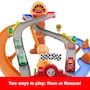Miniatura de Cars de Disney y Pixar Mattel Pista de Juguete Carrera al Rescate para Niños de 4+ Años, Set de Carrera con Vehículos y Accesorios, Serie Disney Pixar Cars, Color Multicolor, Tamaño Estándar para Juego Infantil