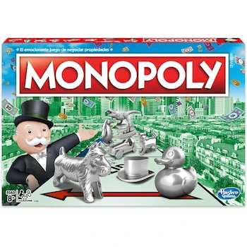 Imagen de referencia para Hasbro Gaming Monopoly Classic Juego de Mesa de Negociar Propiedades con Bandeja de Almacenamiento y Tokens Grandes para 2-6 Jugadores, Edad 8+, Multicolor, Tamaño Estándar, Modelo B072KNWZNJ, Serie Monopoly
