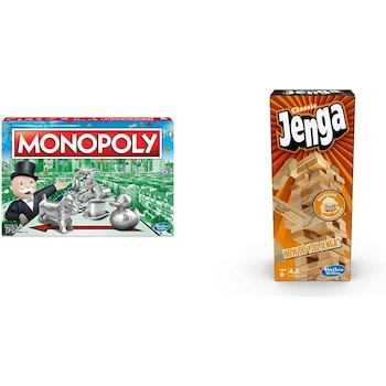 Imagen 3 de Hasbro Gaming Monopoly Classic Juego de Mesa de Negociar Propiedades con Bandeja de Almacenamiento y Tokens Grandes para 2-6 Jugadores, Edad 8+, Multicolor, Tamaño Estándar, Modelo B072KNWZNJ, Serie Monopoly